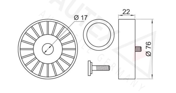 AUTEX Parazīt-/Vadrullītis, Ķīļrievu siksna 651399