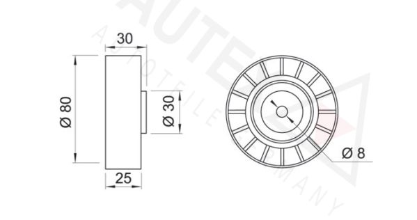 AUTEX Parazīt-/Vadrullītis, Ķīļrievu siksna 651442