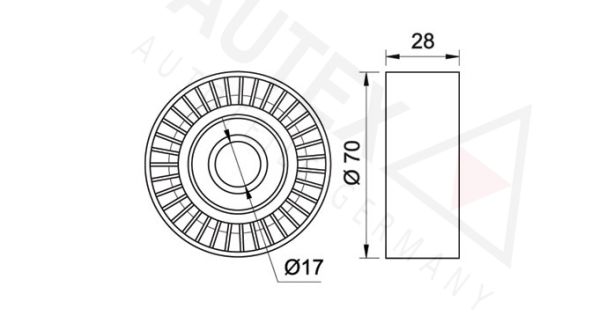 AUTEX Parazīt-/Vadrullītis, Ķīļrievu siksna 651887