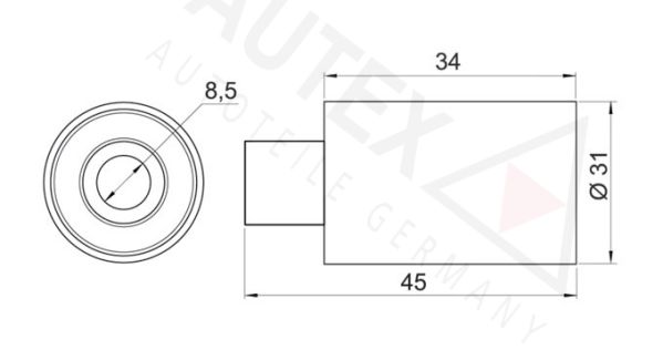 AUTEX Parazīt-/Vadrullītis, Zobsiksna 652028