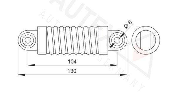 AUTEX Demferis, Ķīļrievu siksna 654260