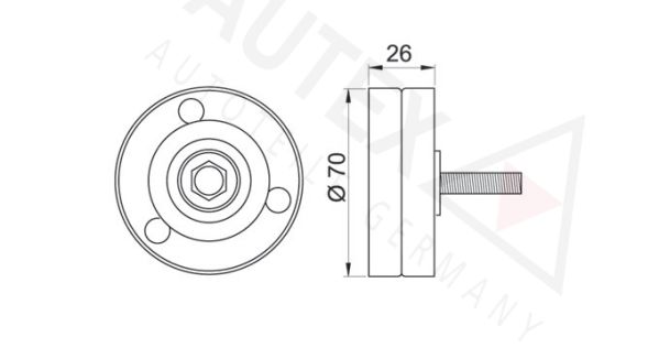 AUTEX Parazīt-/Vadrullītis, Ķīļrievu siksna 654336