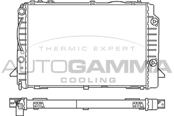 AUTOGAMMA Радиатор, охлаждение двигателя 100053