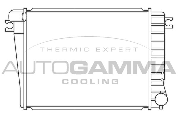 AUTOGAMMA Радиатор, охлаждение двигателя 100134
