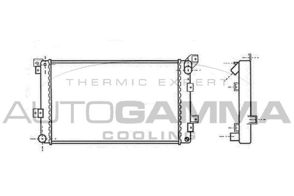 AUTOGAMMA Radiators, Motora dzesēšanas sistēma 100145