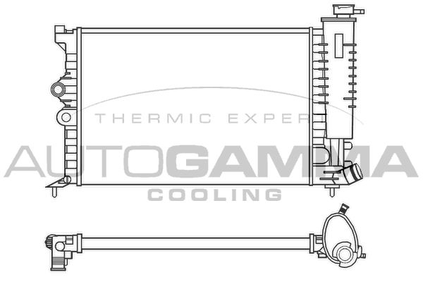 AUTOGAMMA Radiators, Motora dzesēšanas sistēma 100199