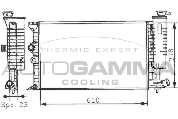 AUTOGAMMA Radiators, Motora dzesēšanas sistēma 100200