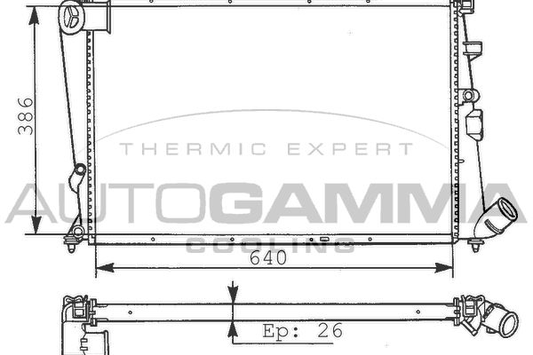 AUTOGAMMA Radiators, Motora dzesēšanas sistēma 100217