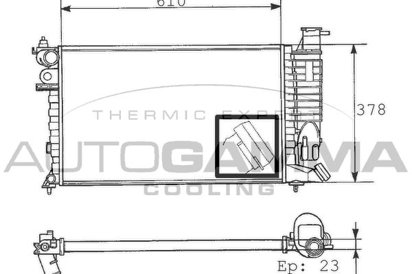 AUTOGAMMA Radiators, Motora dzesēšanas sistēma 100233