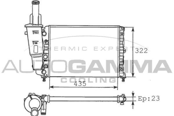 AUTOGAMMA Radiators, Motora dzesēšanas sistēma 100291