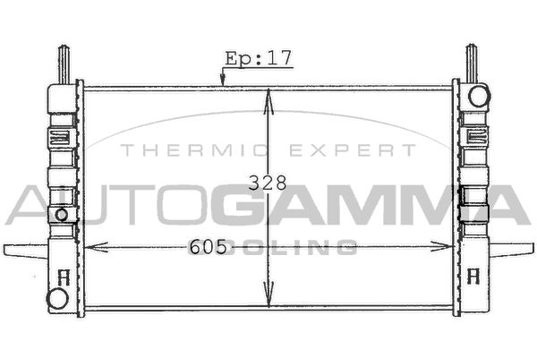 AUTOGAMMA Radiators, Motora dzesēšanas sistēma 100385