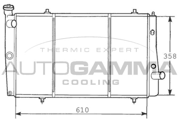 AUTOGAMMA Radiators, Motora dzesēšanas sistēma 100445