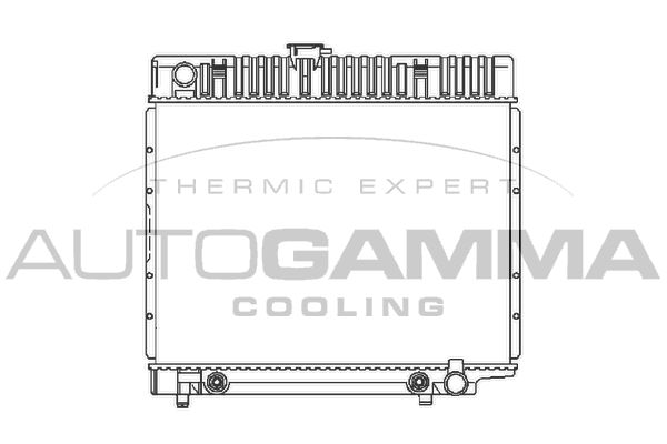 AUTOGAMMA Радиатор, охлаждение двигателя 100535