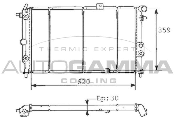 AUTOGAMMA Radiators, Motora dzesēšanas sistēma 100671