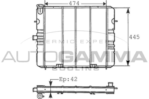 AUTOGAMMA Radiators, Motora dzesēšanas sistēma 100719