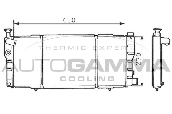 AUTOGAMMA Radiators, Motora dzesēšanas sistēma 100743