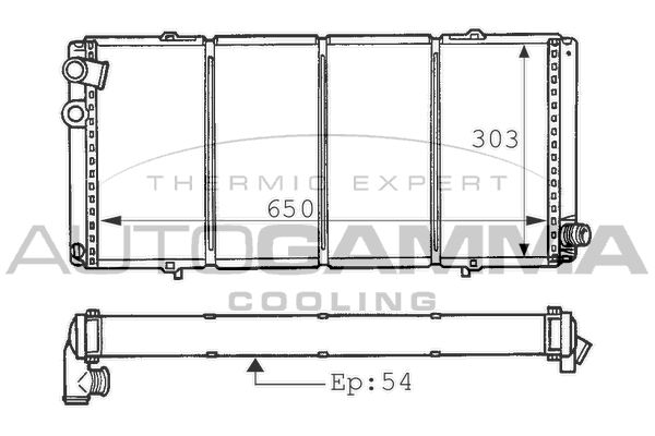 AUTOGAMMA Radiators, Motora dzesēšanas sistēma 100745