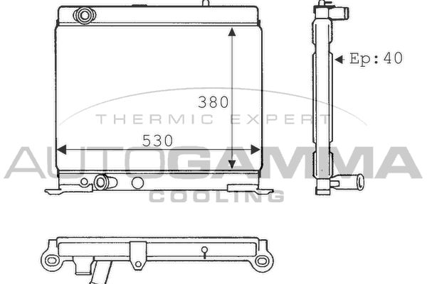 AUTOGAMMA Radiators, Motora dzesēšanas sistēma 100790