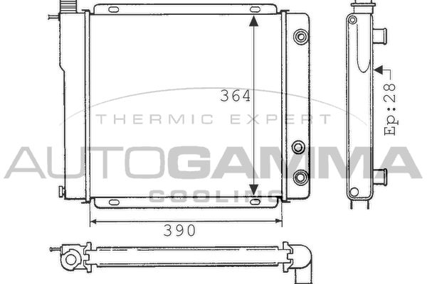 AUTOGAMMA Radiators, Motora dzesēšanas sistēma 100794