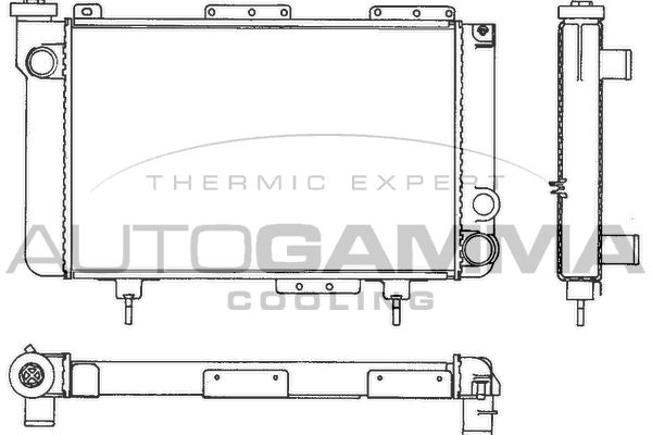 AUTOGAMMA Радиатор, охлаждение двигателя 100820