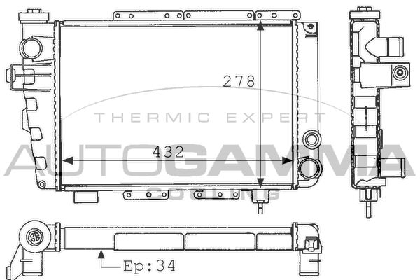 AUTOGAMMA Radiators, Motora dzesēšanas sistēma 100822