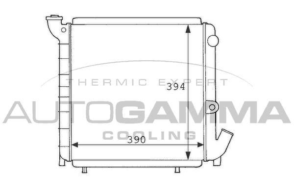 AUTOGAMMA Radiators, Motora dzesēšanas sistēma 100826