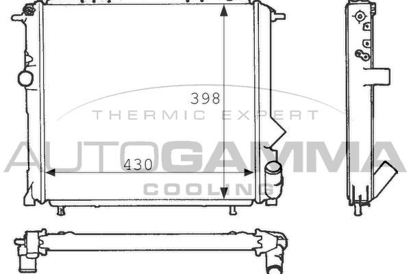 AUTOGAMMA Radiators, Motora dzesēšanas sistēma 100856