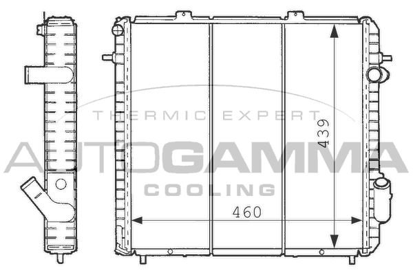 AUTOGAMMA Radiators, Motora dzesēšanas sistēma 100895