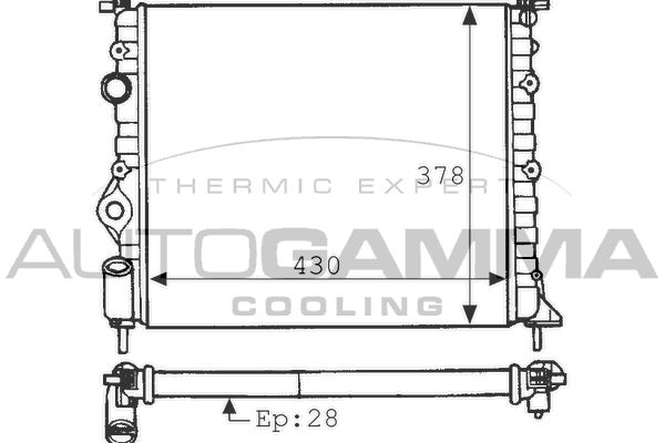 AUTOGAMMA Radiators, Motora dzesēšanas sistēma 100902