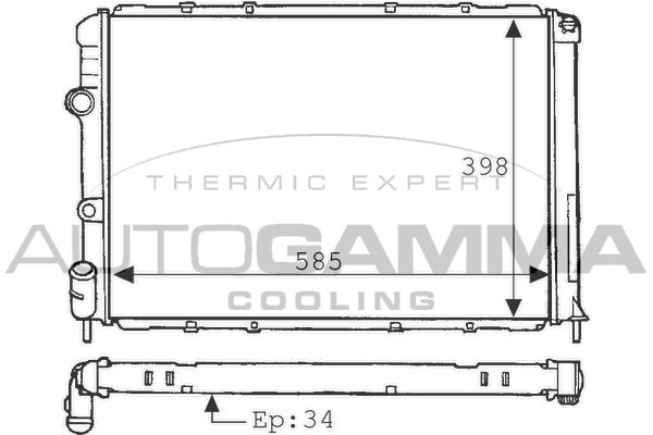 AUTOGAMMA Radiators, Motora dzesēšanas sistēma 100903