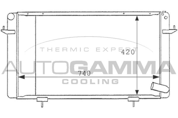 AUTOGAMMA Radiators, Motora dzesēšanas sistēma 100931