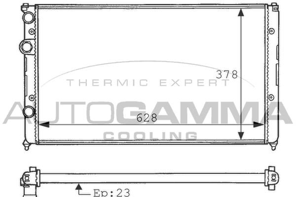 AUTOGAMMA Radiators, Motora dzesēšanas sistēma 100948