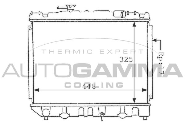 AUTOGAMMA Radiators, Motora dzesēšanas sistēma 101028