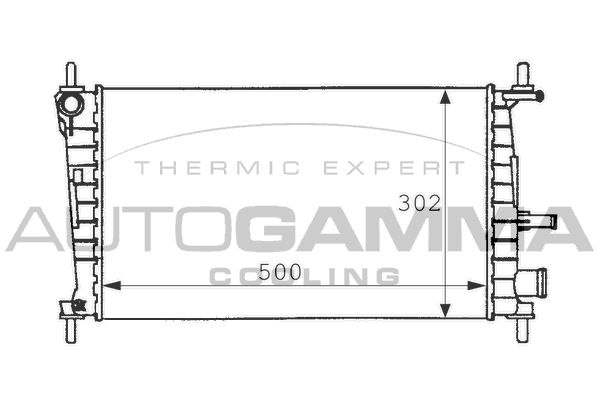 AUTOGAMMA Radiators, Motora dzesēšanas sistēma 101195