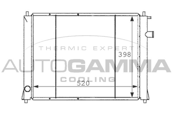 AUTOGAMMA Radiators, Motora dzesēšanas sistēma 101254