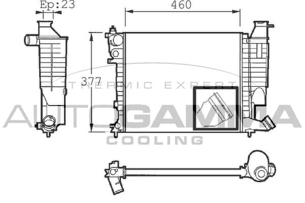 AUTOGAMMA Radiators, Motora dzesēšanas sistēma 101310