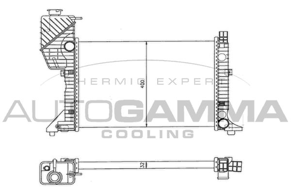 AUTOGAMMA Radiators, Motora dzesēšanas sistēma 101322