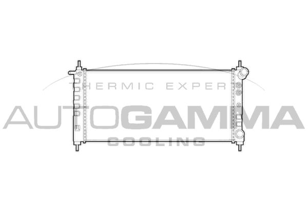 AUTOGAMMA Радиатор, охлаждение двигателя 101337