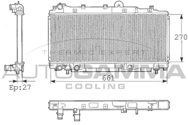 AUTOGAMMA Radiators, Motora dzesēšanas sistēma 101427