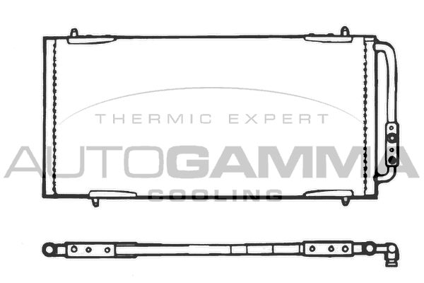 AUTOGAMMA Конденсатор, кондиционер 101577