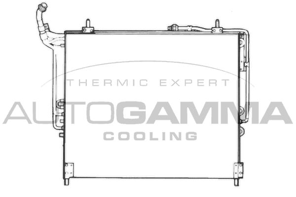 AUTOGAMMA Конденсатор, кондиционер 101579