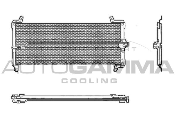 AUTOGAMMA Конденсатор, кондиционер 101589