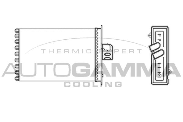 AUTOGAMMA Теплообменник, отопление салона 101608