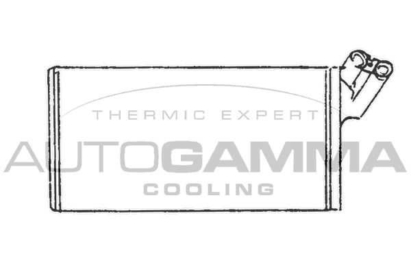 AUTOGAMMA Теплообменник, отопление салона 101681