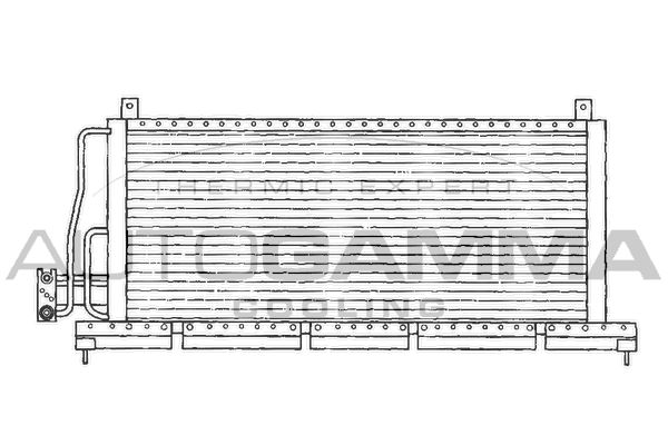 AUTOGAMMA Конденсатор, кондиционер 101708