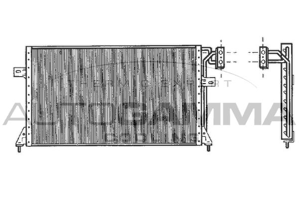 AUTOGAMMA Конденсатор, кондиционер 101740