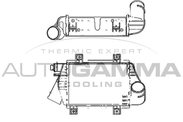 AUTOGAMMA Интеркулер 101966
