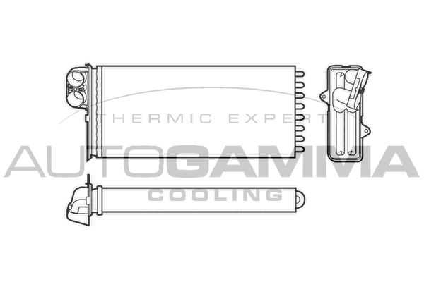 AUTOGAMMA Теплообменник, отопление салона 101975