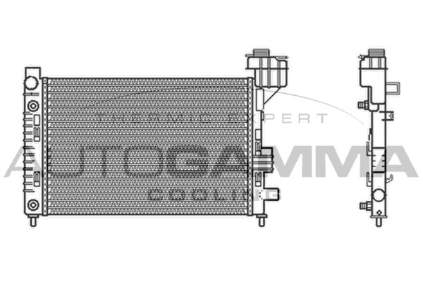 AUTOGAMMA Радиатор, охлаждение двигателя 102000