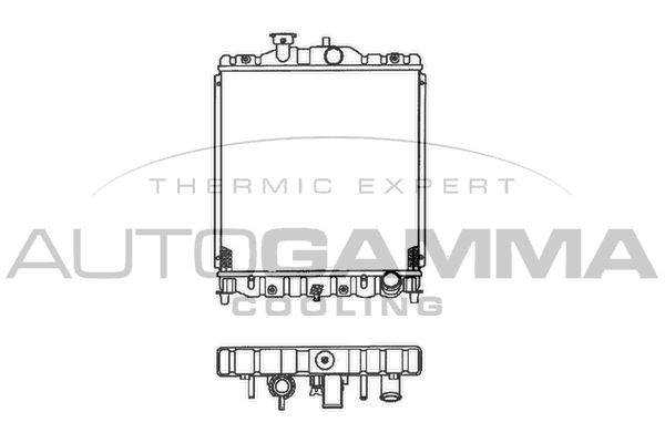 AUTOGAMMA Radiators, Motora dzesēšanas sistēma 102112